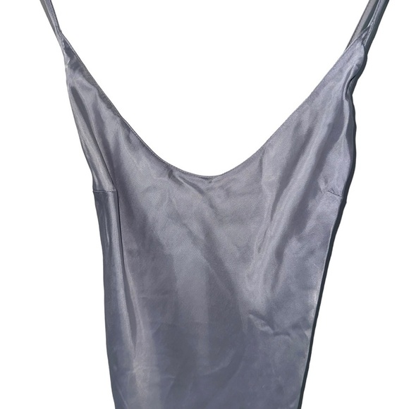 VICTORIA'S SECRET LIGHT PURPLE LILAC SILK LONG SLIP DRESS US XS LUXE SHEEN CUPRO - Picture 10 of 12